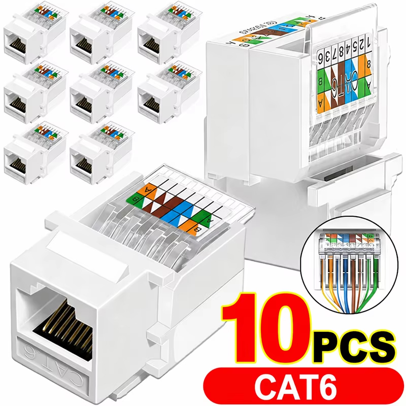 Patch Panel Cat6 - CAT6 Crystal Head Ethernet Internet Lan