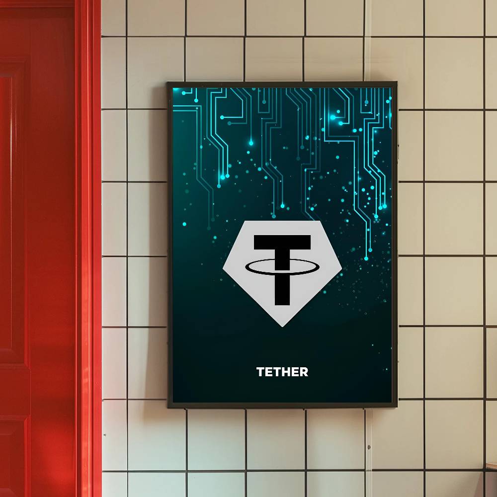 Tech Circuit Crypto Symbol Pos - Tech Office Wallpaper ulasan dan harga
