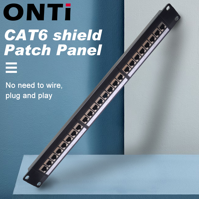 ONTi 19in 1U Rack 24 Port CAT6 - Patch Panel Cat6 ulasan dan harga