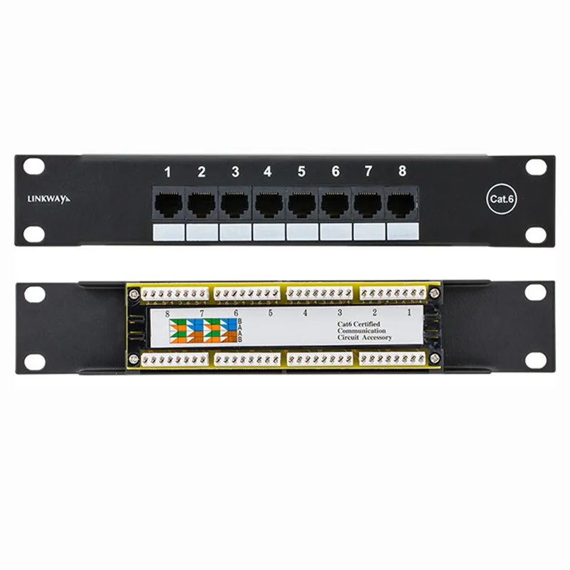 Network Adapter 8 Port CAT6 Pa - Patch Panel Cat6 ulasan dan harga