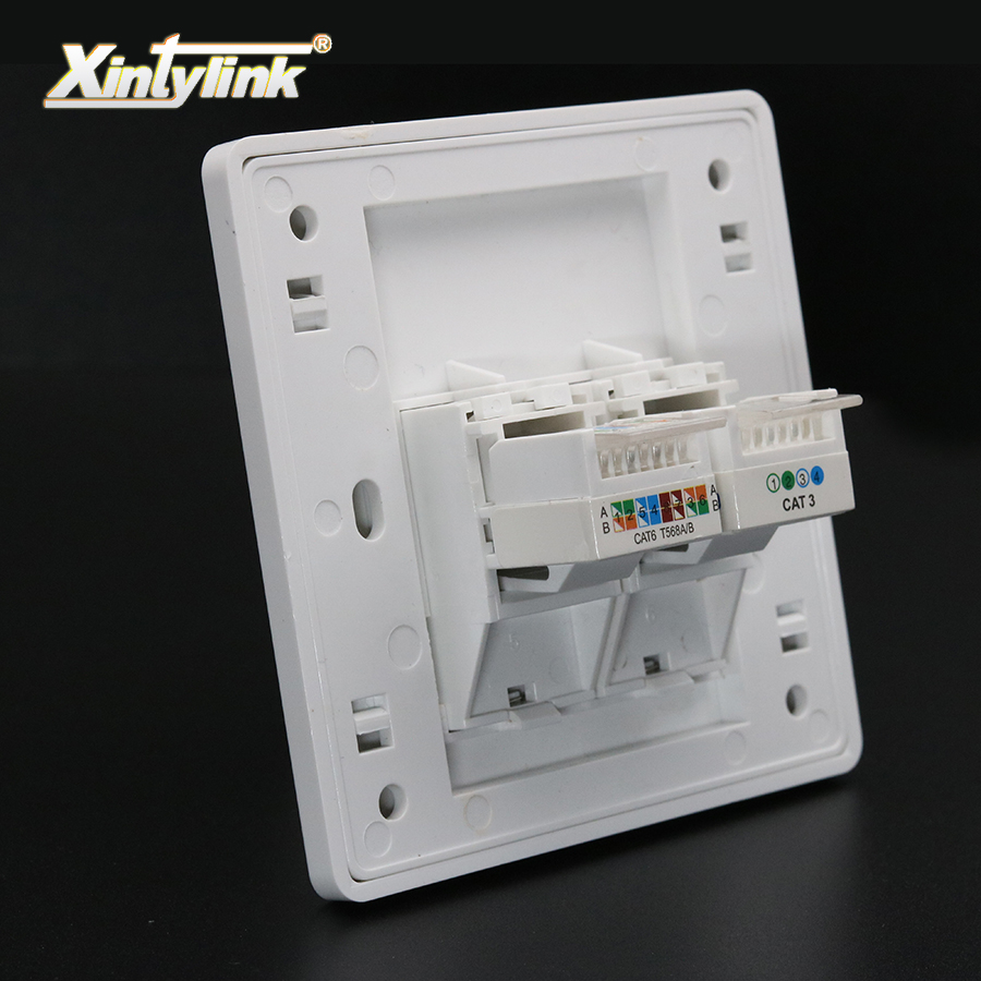 Xintylink RJ11 RJ45 Socket Jac - Patch Panel Cat6 ulasan dan harga