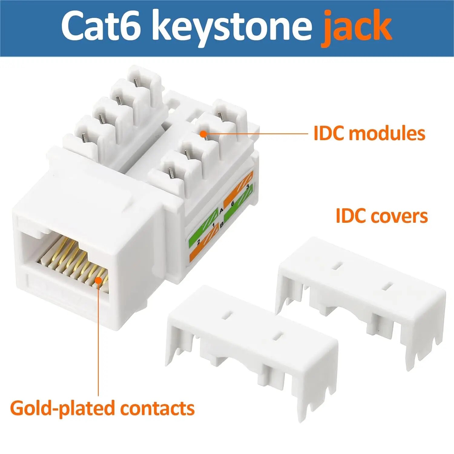 ZoeRax 10-Pack RJ45 Keystone J - Patch Panel Cat6 ulasan dan harga