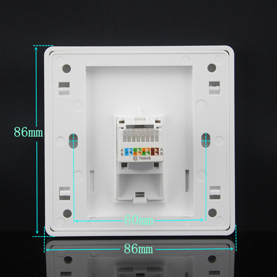 RJ45 Socket Network Panel Jack - Patch Panel Cat6 ulasan dan harga